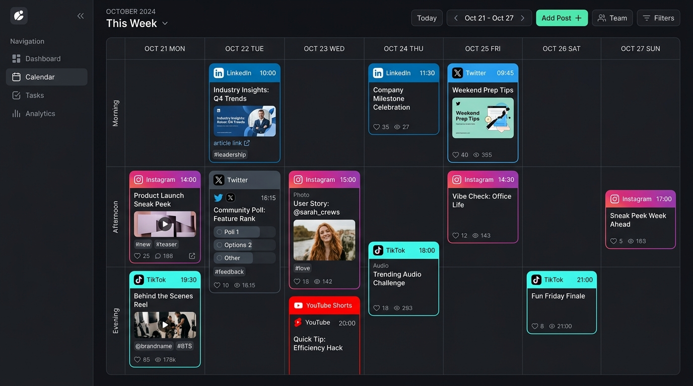 Calendrier éditorial