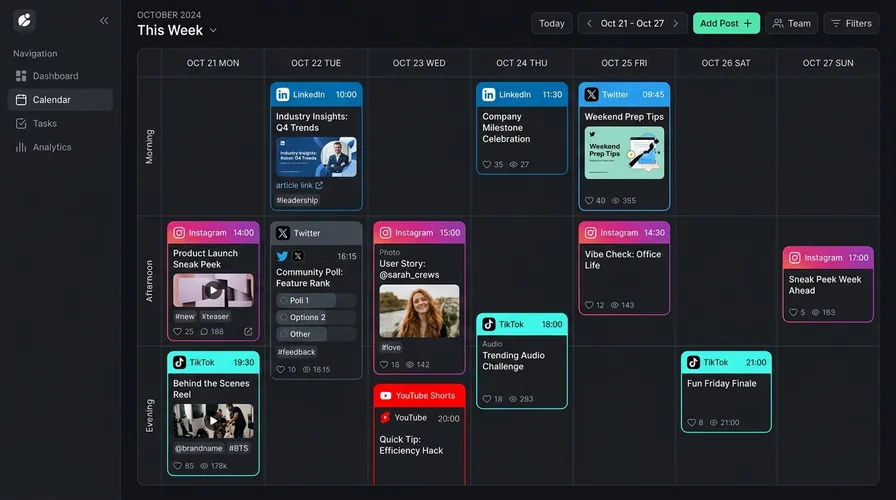 Calendrier & scheduling